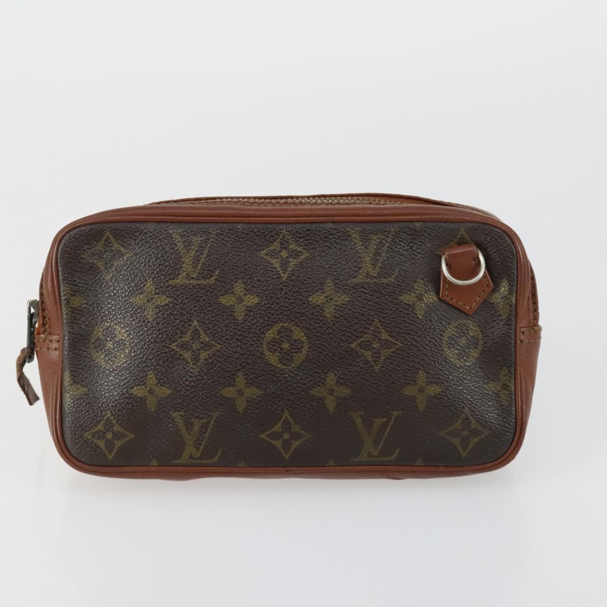 LOUIS VUITTON Monogram Pochette Marley Bandouliere Bag 3 Set LV Auth fm5057