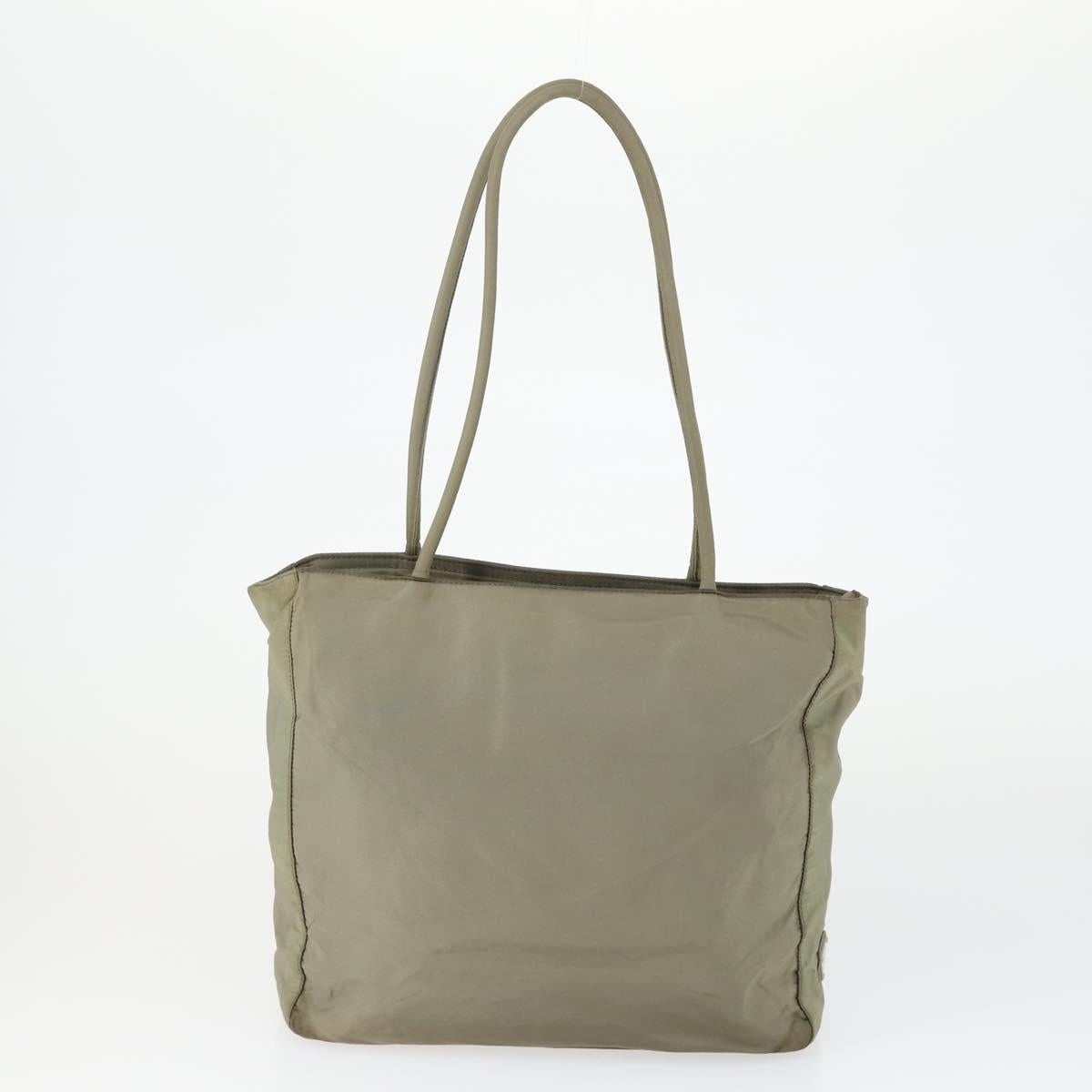 PRADA Bag Nylon 5 Set Black Khaki blue Auth fm5059