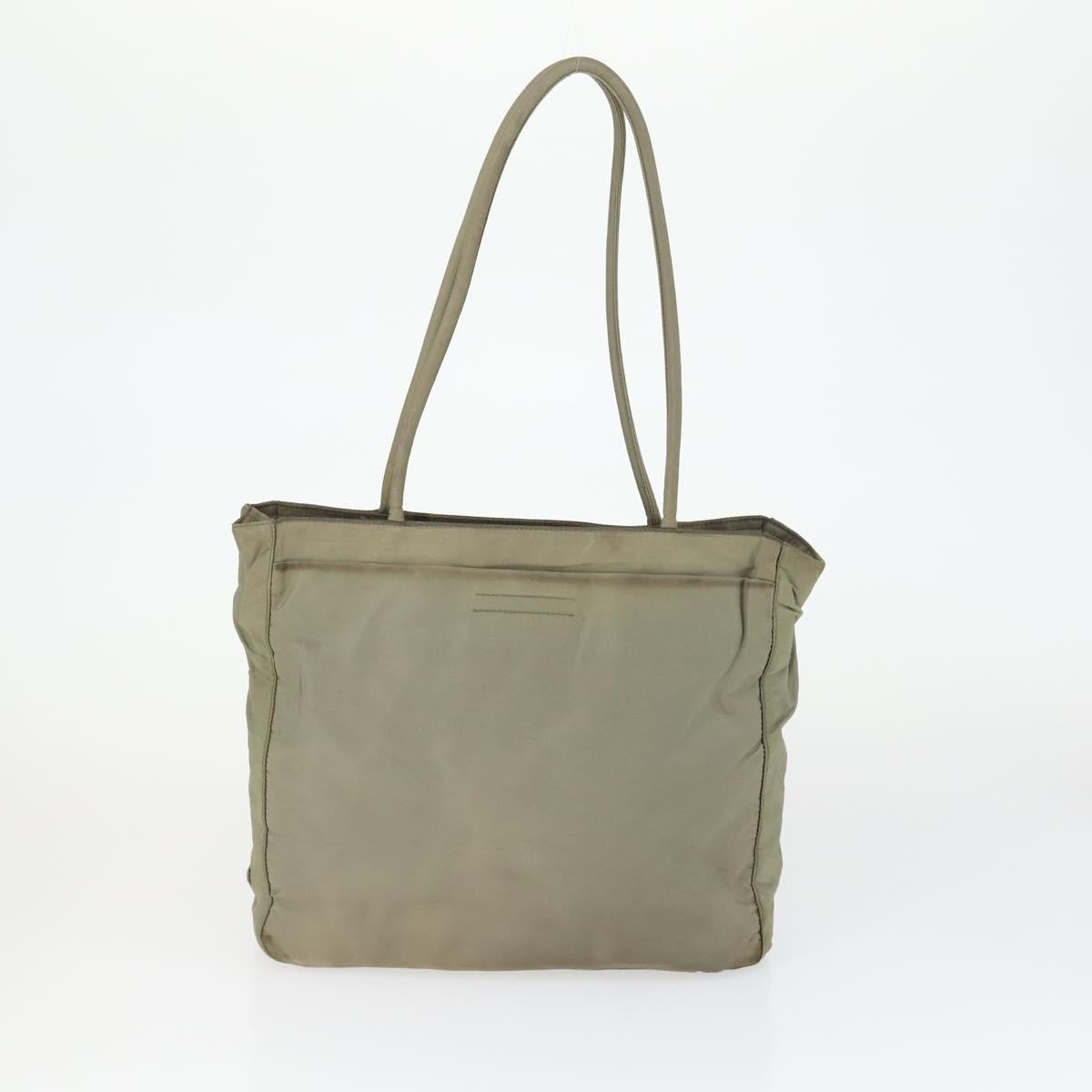 PRADA Bag Nylon 5 Set Black Khaki blue Auth fm5059
