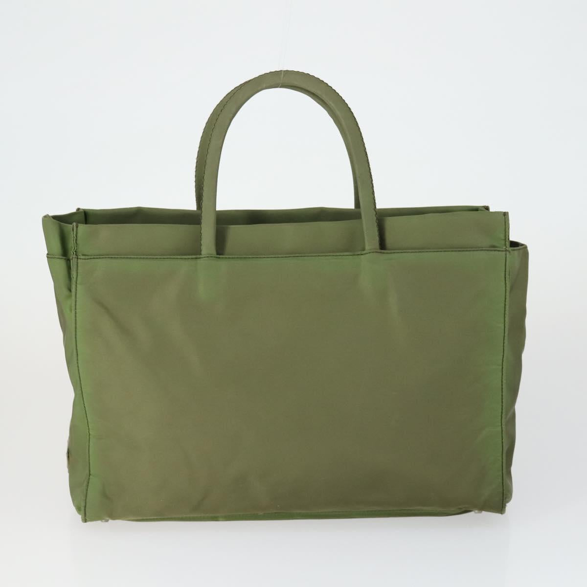 PRADA Bag Nylon 5 Set Black Khaki blue Auth fm5059