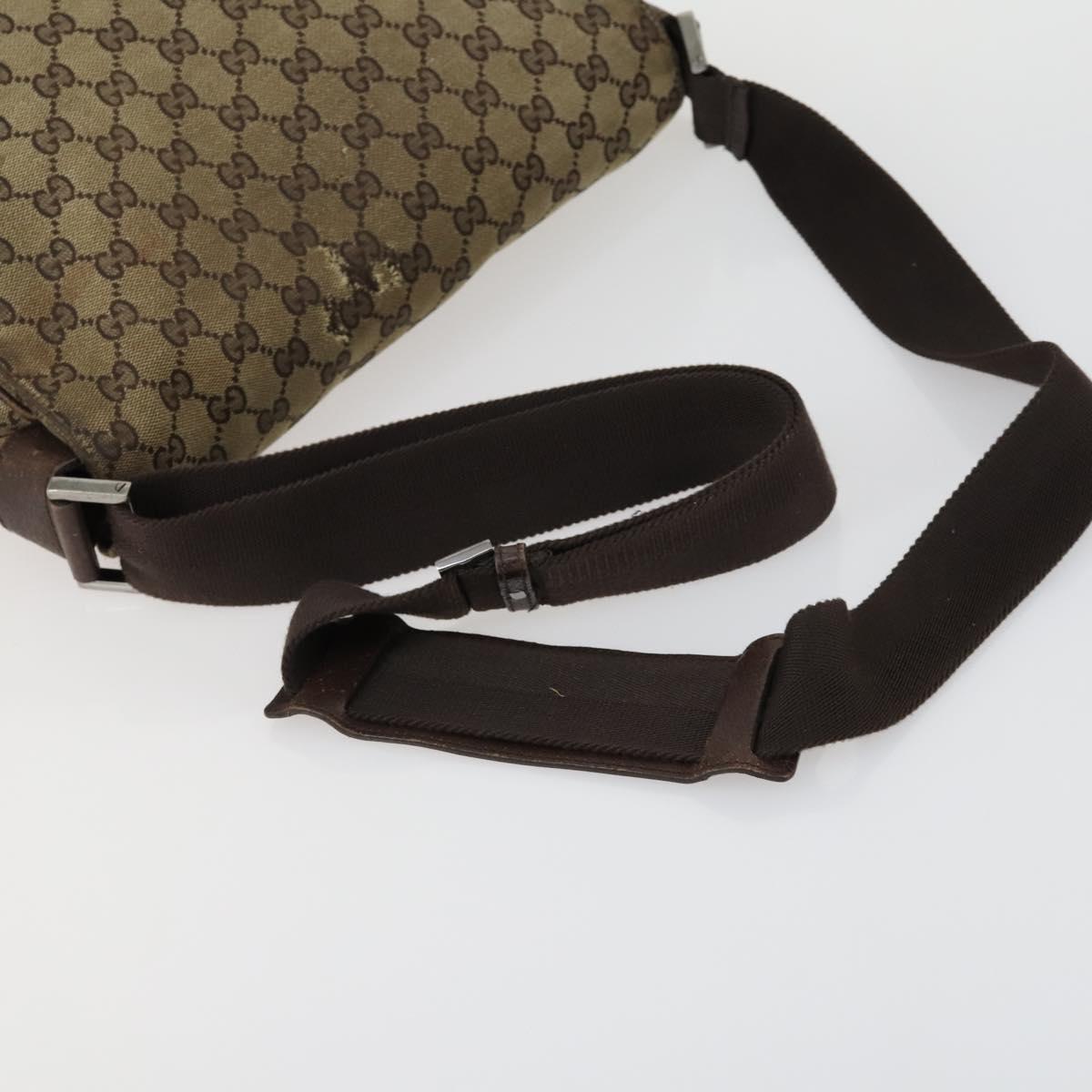 GUCCI GG Canvas Web Sherry Line Bag Sherry Line 4 Set Beige Pink Auth fm5060