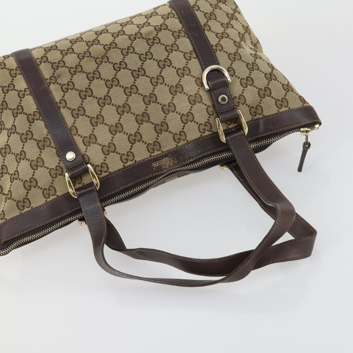 GUCCI GG Canvas Web Sherry Line Bag Sherry Line 4 Set Beige Pink Auth fm5060