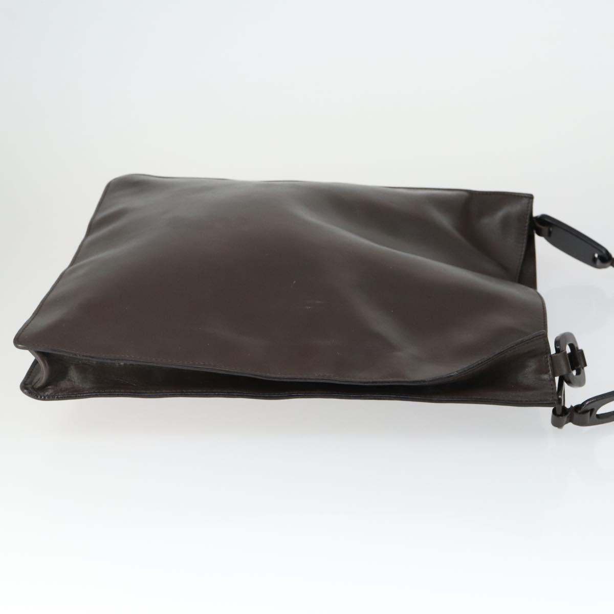 GUCCI Micro GG Canvas GG Micro Supreme Bag Leather 3 Set Navy Brown Auth fm5061