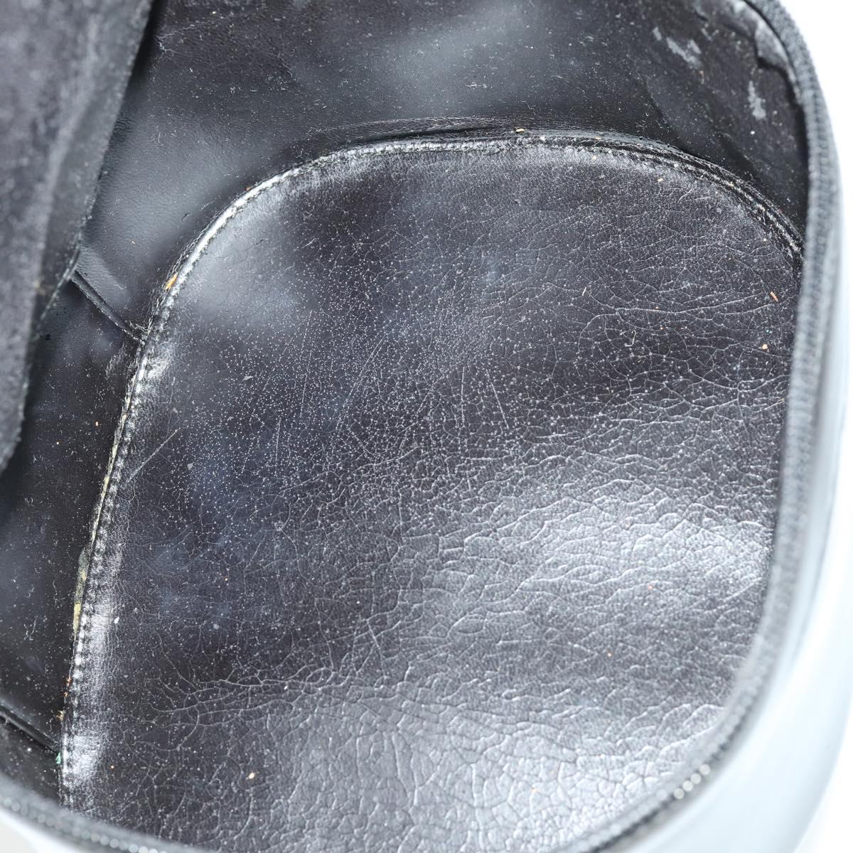 GUCCI Bamboo Vanity pouch Pouch Patent leather 2 Set Black Auth fm5062