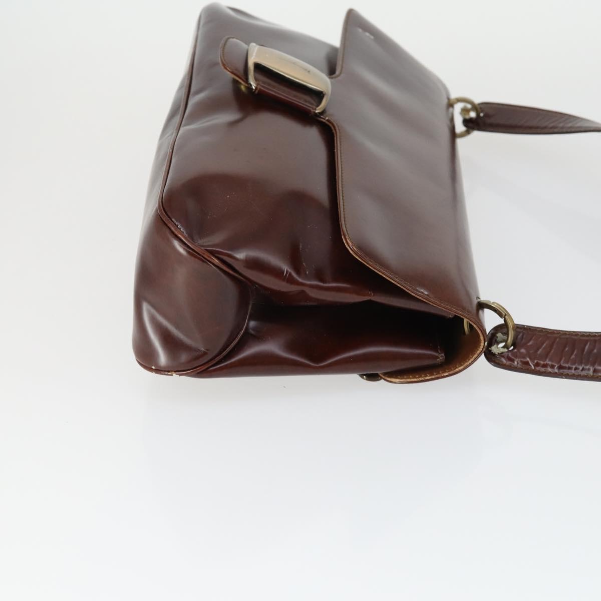Salvatore Ferragamo Vala Bag Leather nylon 3 Set Beige Brown Auth fm5064