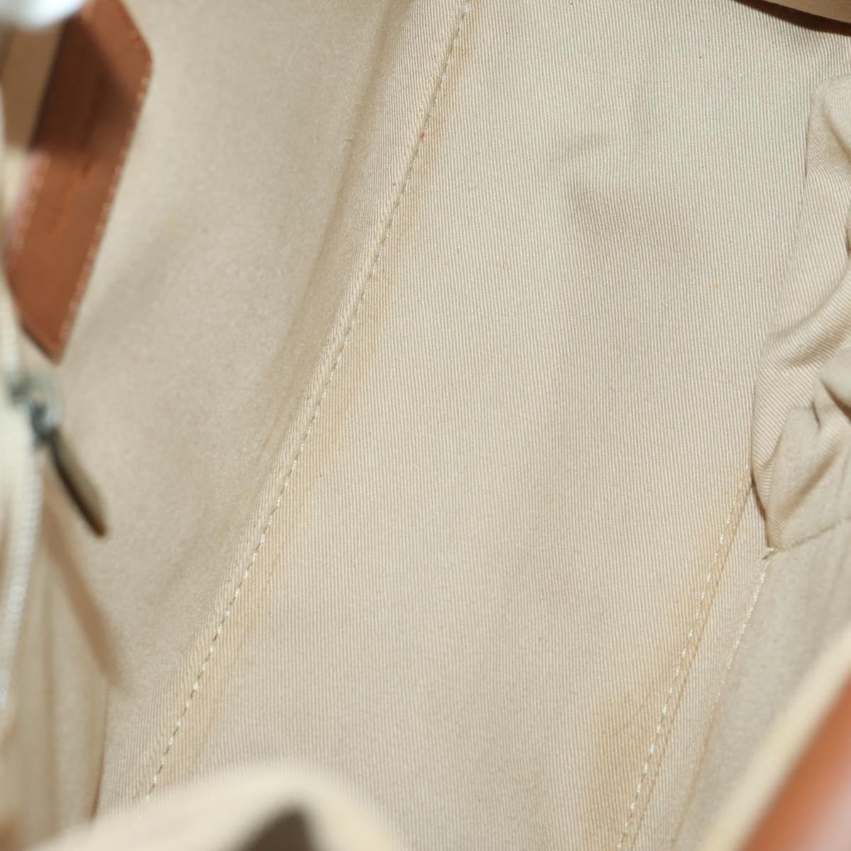 BURBERRY Nova Check Blue Black Label Hand Bag Canvas 4 Set Beige Auth fm5065