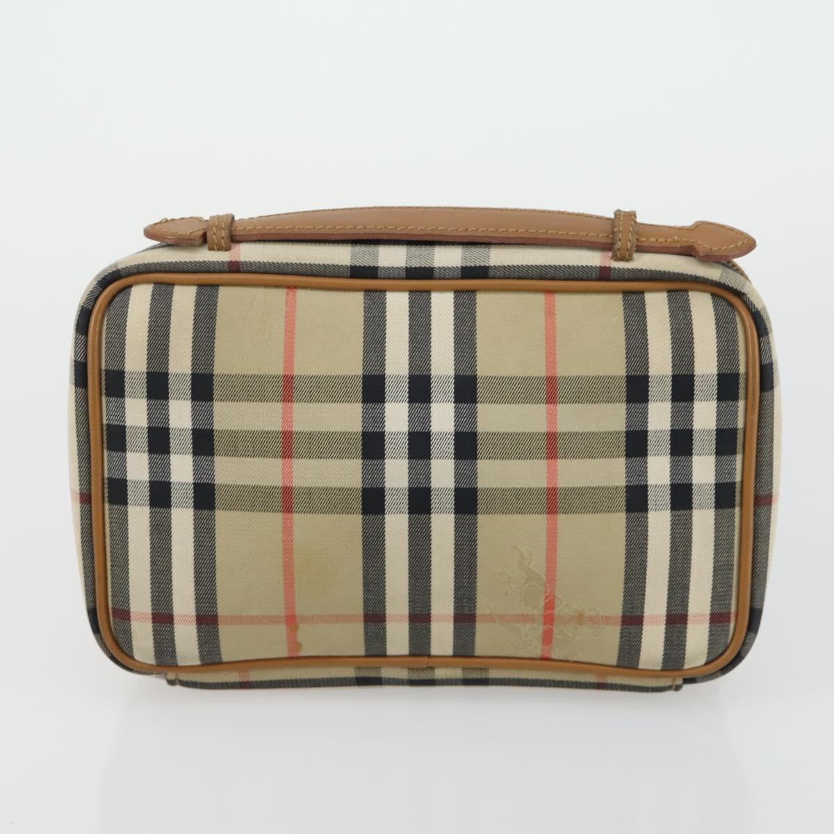 BURBERRY Nova Check Bag Canvas 3 Set Beige Auth fm5069