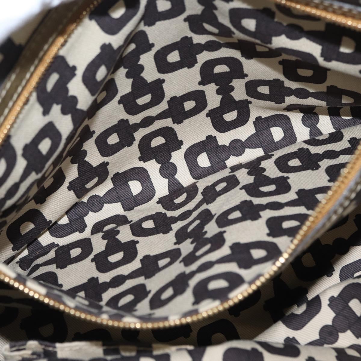 GUCCI GG Canvas Tote Bag Beige Gold 137396 Auth fm5086