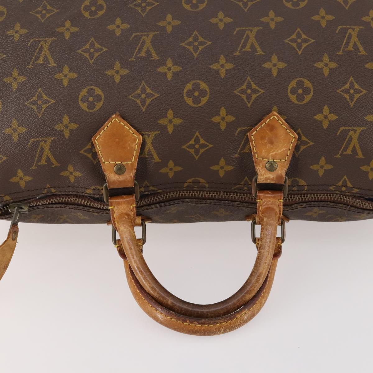 LOUIS VUITTON Monogram Speedy 35 Hand Bag M41524 LV Auth fm5101