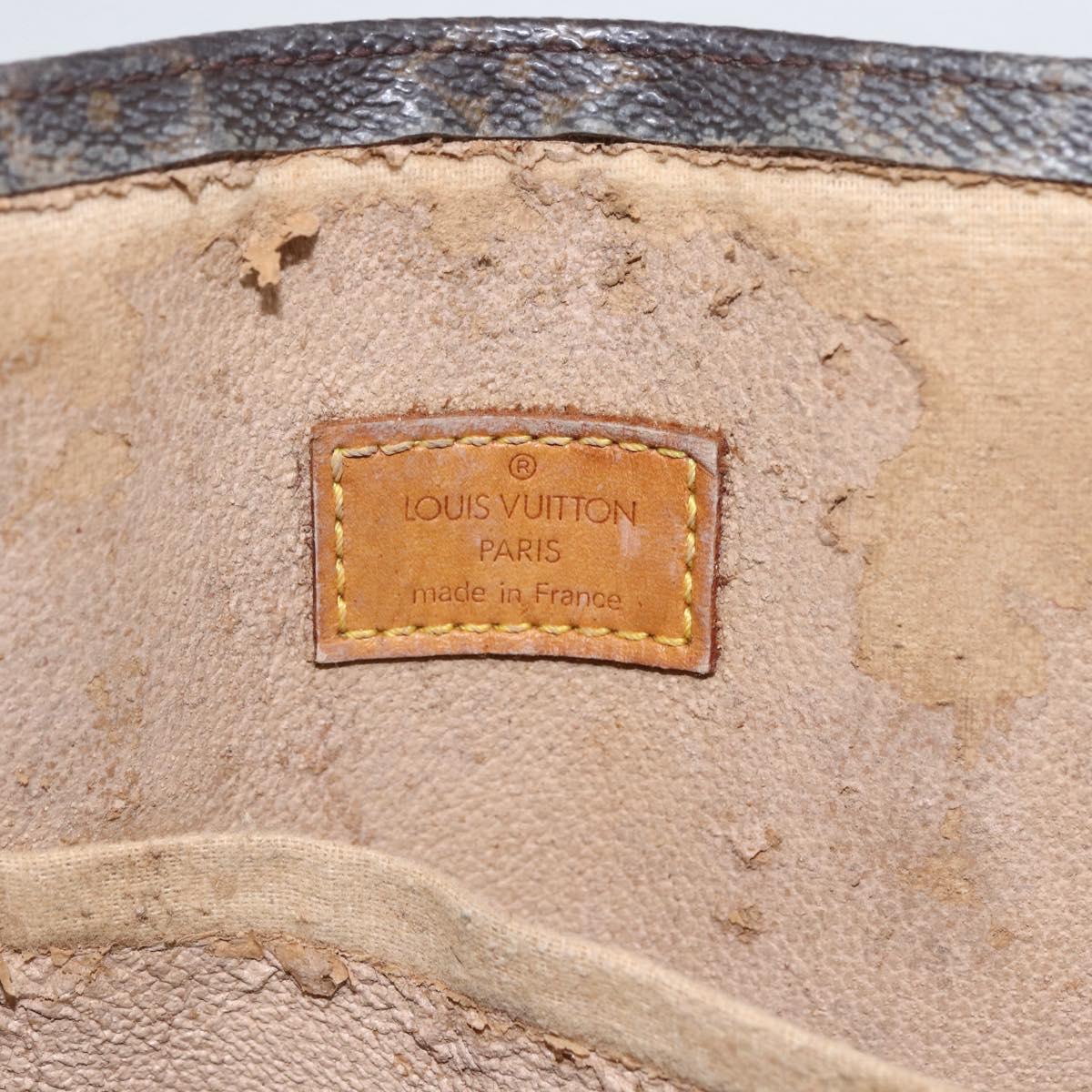 LOUIS VUITTON Monogram Sac Plat Hand Bag M51140 LV Auth fm5103