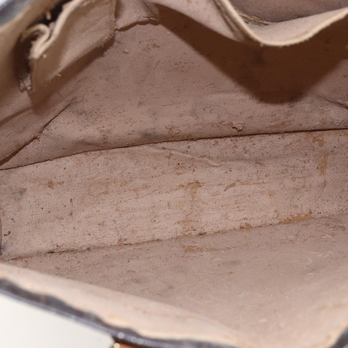 LOUIS VUITTON Monogram Sac Plat Hand Bag M51140 LV Auth fm5103