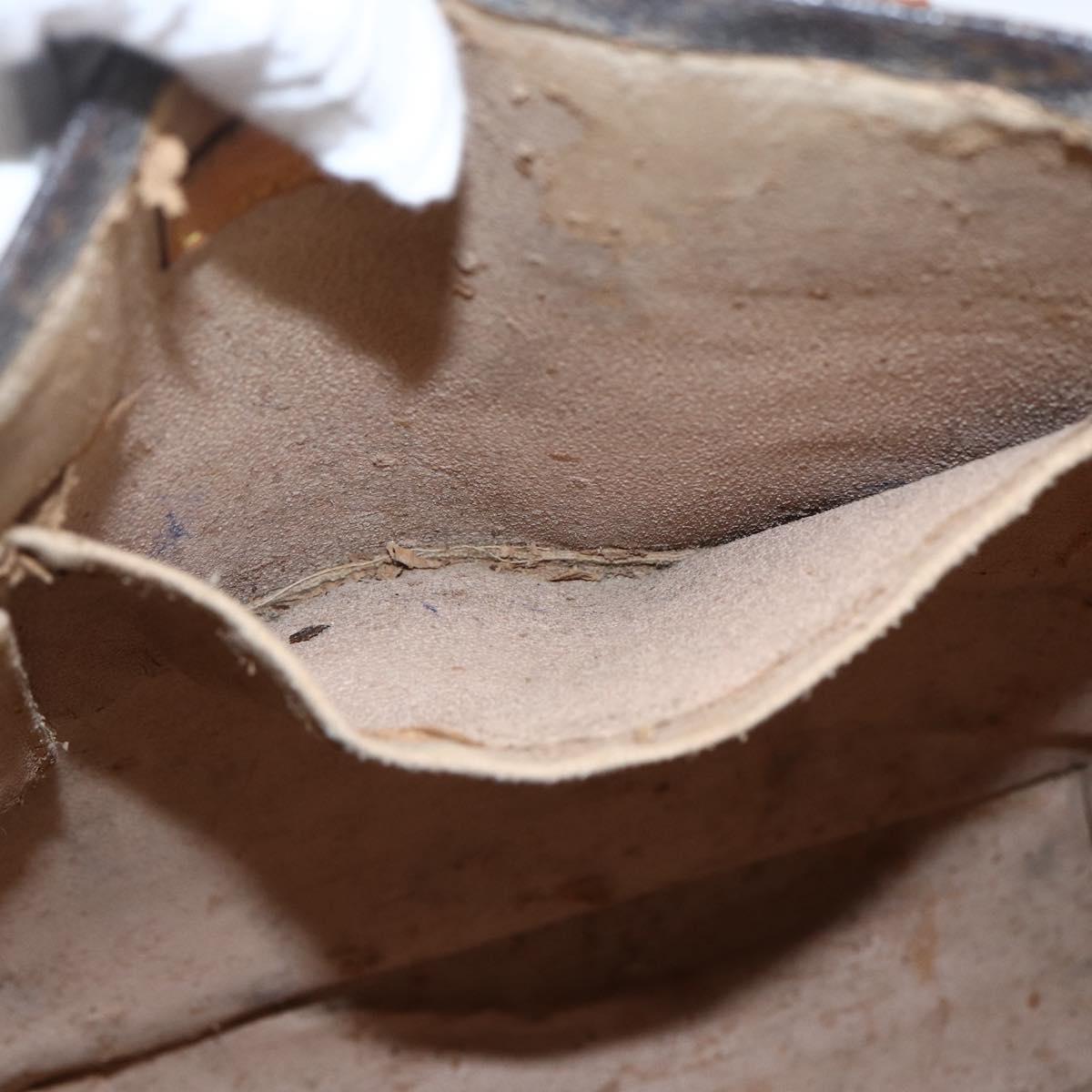 LOUIS VUITTON Monogram Sac Plat Hand Bag M51140 LV Auth fm5103