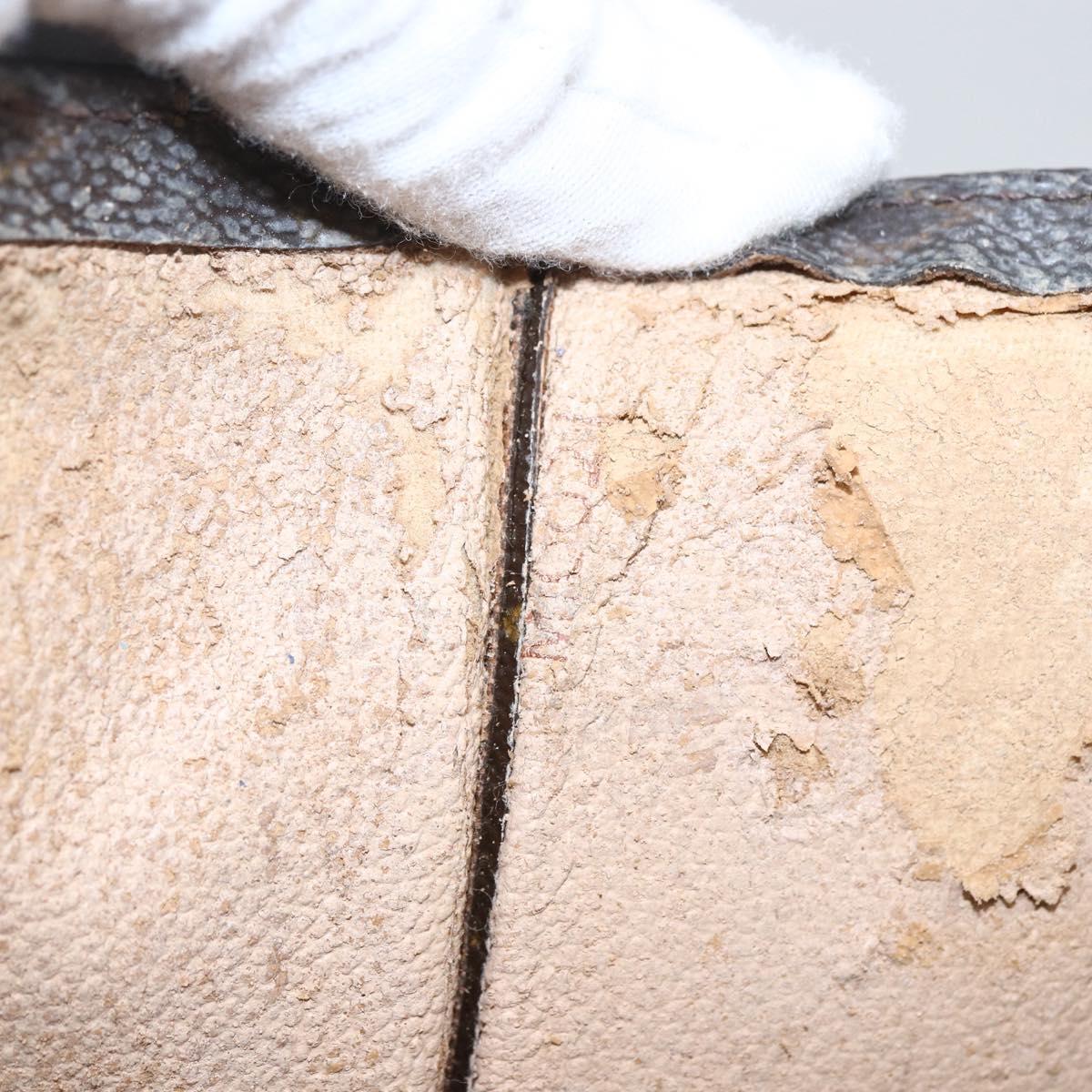 LOUIS VUITTON Monogram Sac Plat Hand Bag M51140 LV Auth fm5103