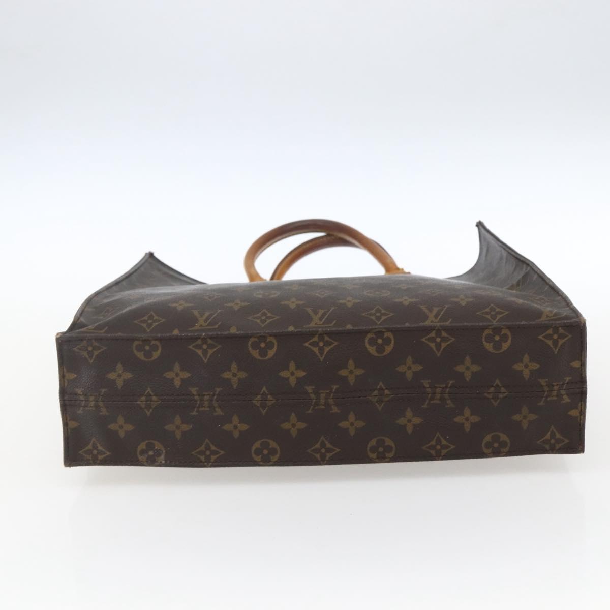 LOUIS VUITTON Monogram Sac Plat Hand Bag M51140 LV Auth fm5103