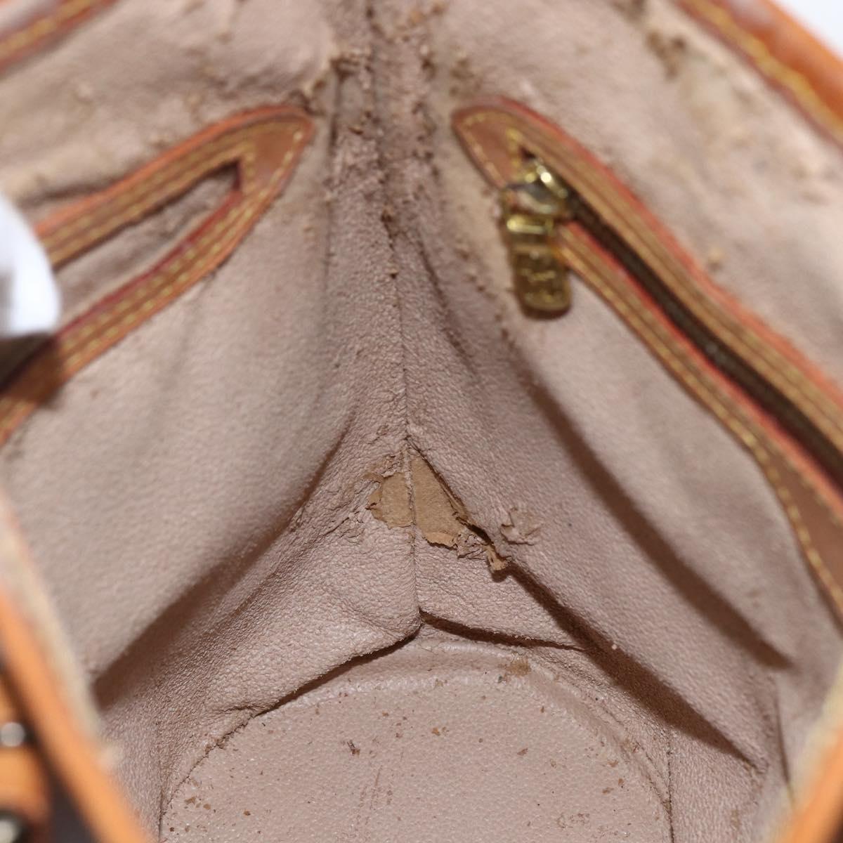 LOUIS VUITTON Monogram Bucket PM Shoulder Bag M42238 LV Auth fm5104