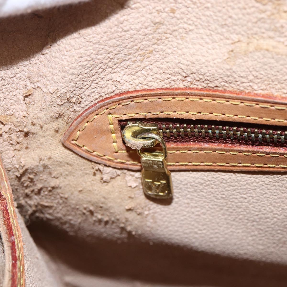 LOUIS VUITTON Monogram Bucket PM Shoulder Bag M42238 LV Auth fm5104