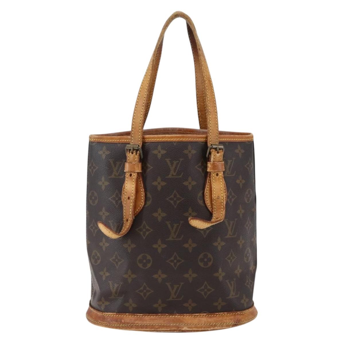 LOUIS VUITTON Monogram Bucket PM Shoulder Bag M42238 LV Auth fm5104