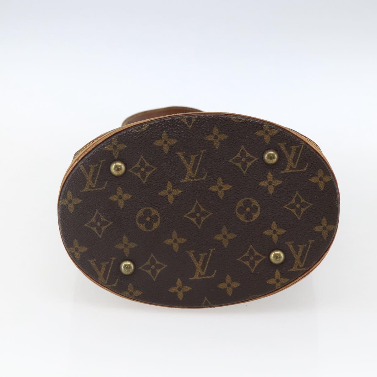 LOUIS VUITTON Monogram Bucket PM Shoulder Bag M42238 LV Auth fm5105
