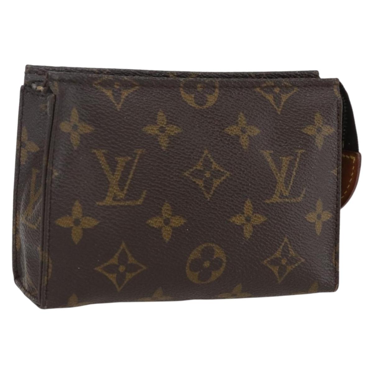 LOUIS VUITTON Monogram Poche Toilette 15 Pouch M47546 LV Auth fm5107