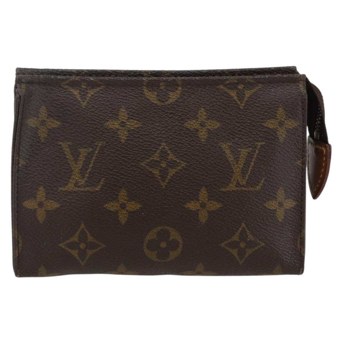 LOUIS VUITTON Monogram Poche Toilette 15 Pouch M47546 LV Auth fm5107
