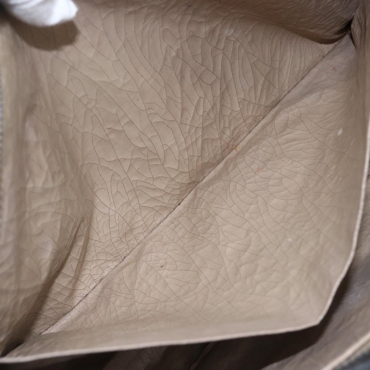 Christian Dior Trotter Canvas Clutch Bag Navy Silver Auth fm5120