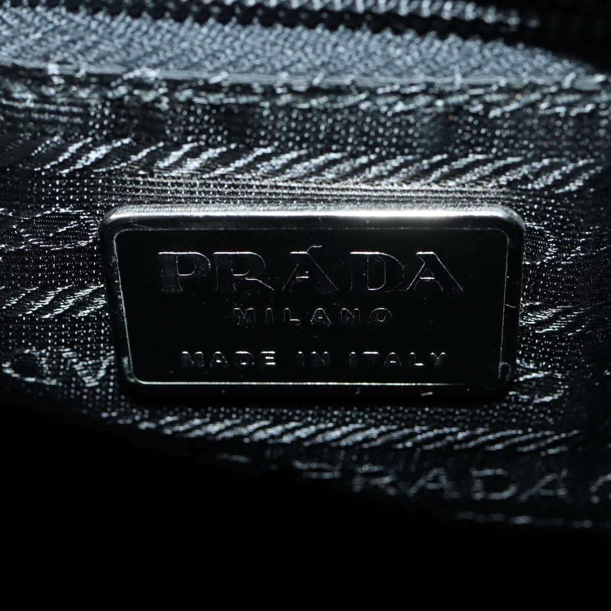 PRADA Backpack Nylon Green Silver Auth fm5140