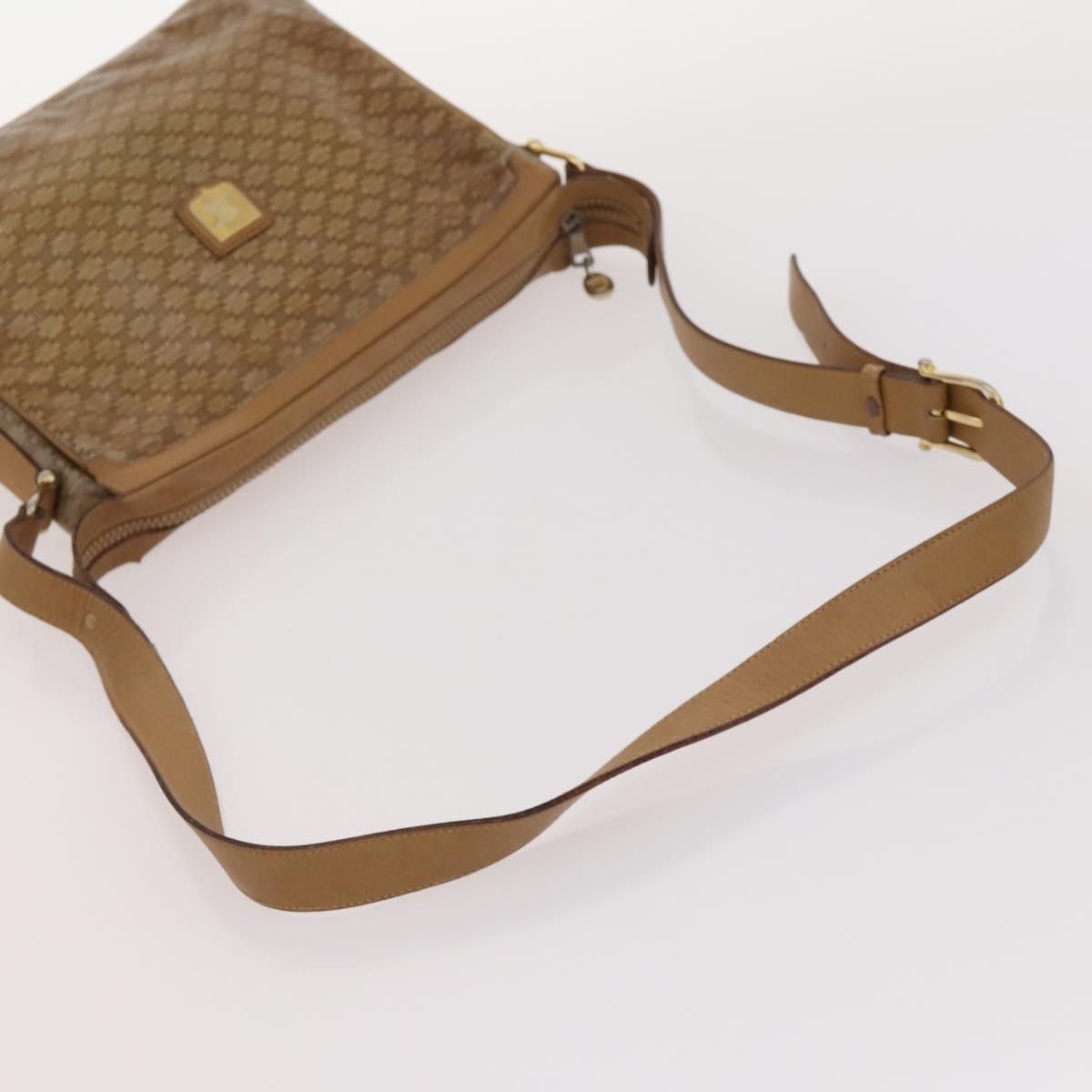 CELINE Macadam Canvas Bag PVC Leather 3 Set Brown Beige Navy Auth fm5170