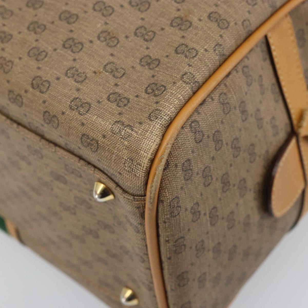 GUCCI Micro GG Supreme Web Sherry Line Bag PVC 2way 002 115 0165 Auth fm5175