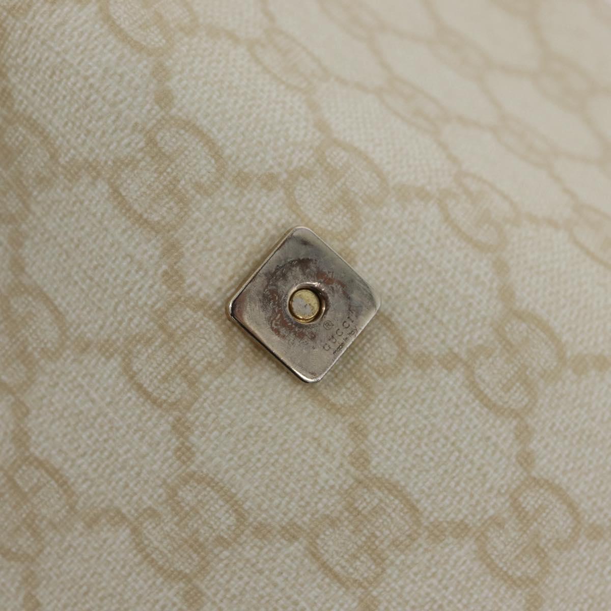 GUCCI GG Supreme Shoulder Bag PVC Ivory Gold 223666 Auth fm5187