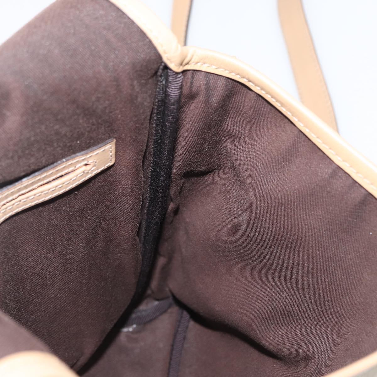 GUCCI GG Supreme Shoulder Bag PVC Ivory Gold 223666 Auth fm5187