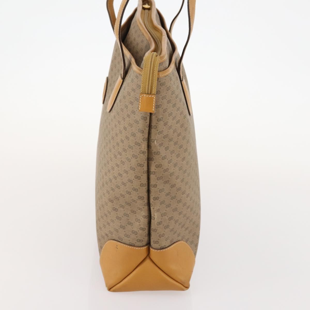 GUCCI GG Supreme Tote Bag PVC Beige Gold 002 123 0172 Auth fm5188