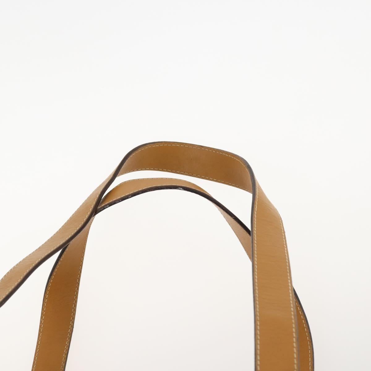 GUCCI GG Supreme Tote Bag PVC Beige Gold 002 123 0172 Auth fm5188