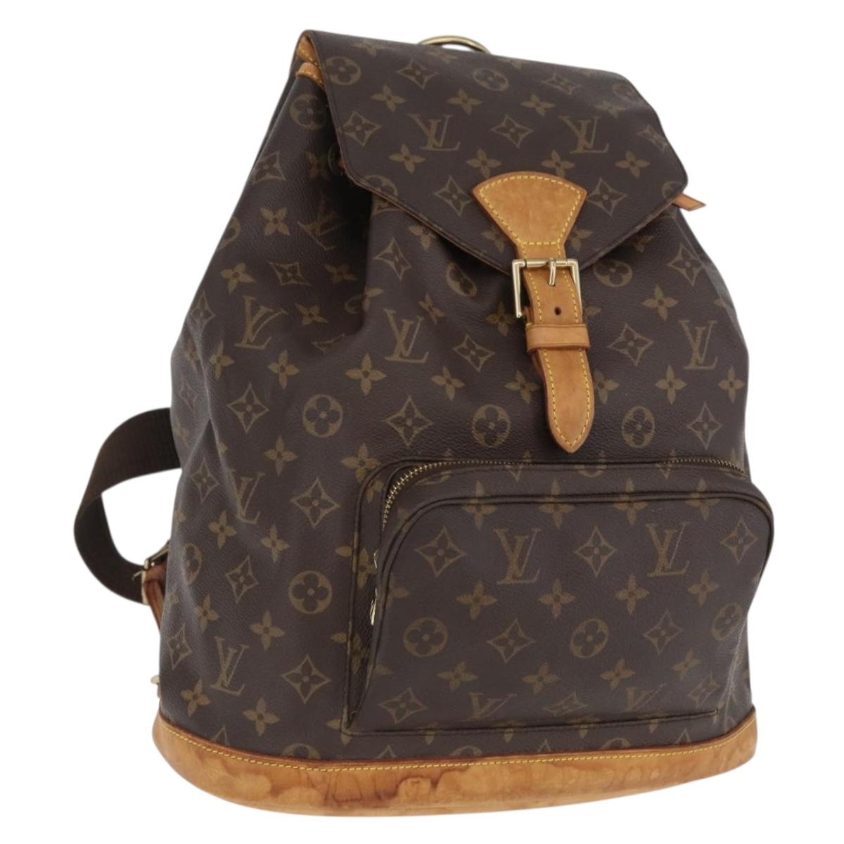 LOUIS VUITTON Monogram Montsouris GM Backpack M51135 LV Auth fm5194
