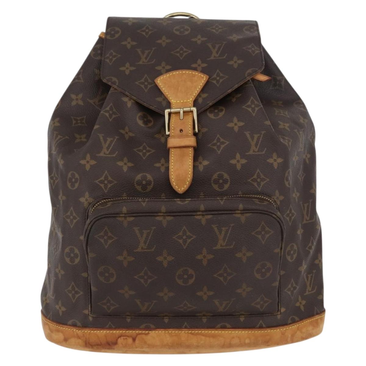 LOUIS VUITTON Monogram Montsouris GM Backpack M51135 LV Auth fm5194