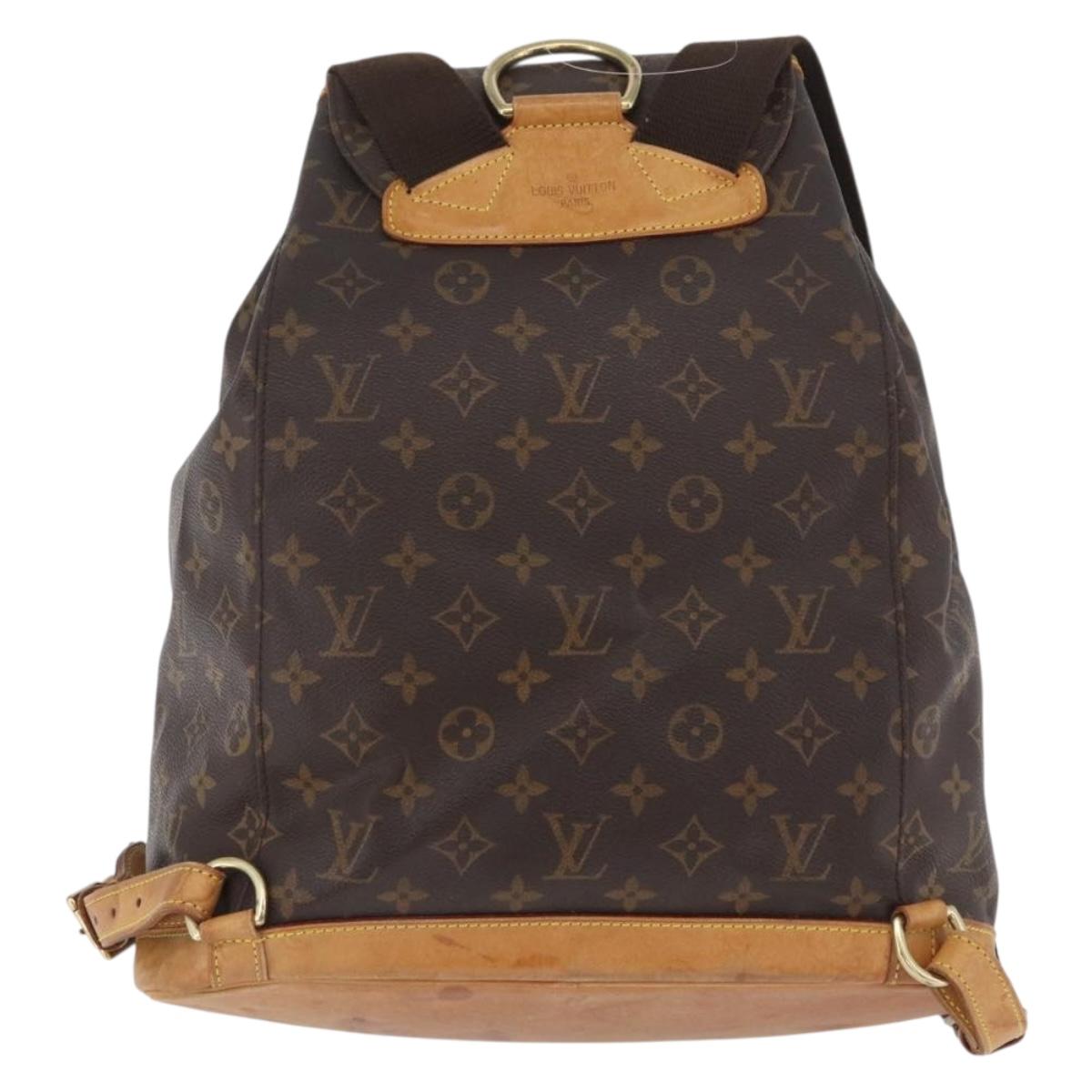 LOUIS VUITTON Monogram Montsouris GM Backpack M51135 LV Auth fm5194