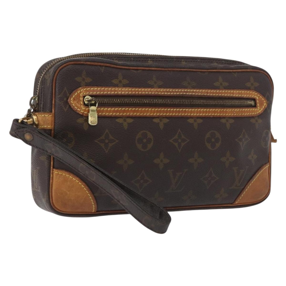 LOUIS VUITTON Monogram Marly Dragonne GM Clutch Bag M51825 LV Auth fm5202