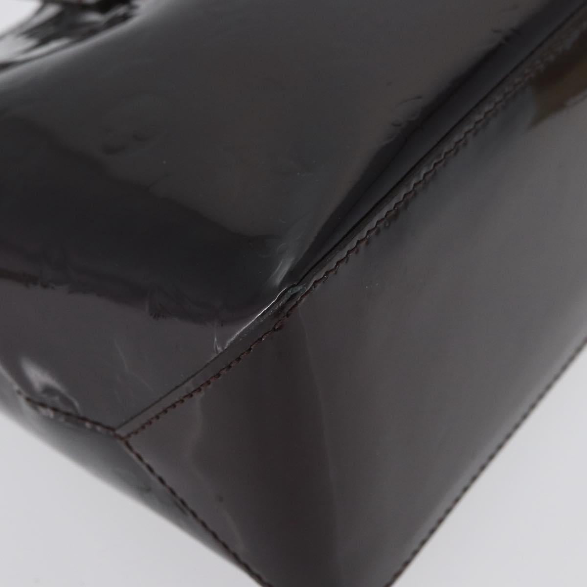 LOUIS VUITTON Monogram Vernis Wilshire PM Bag Amarante M93641 LV Auth fm5203