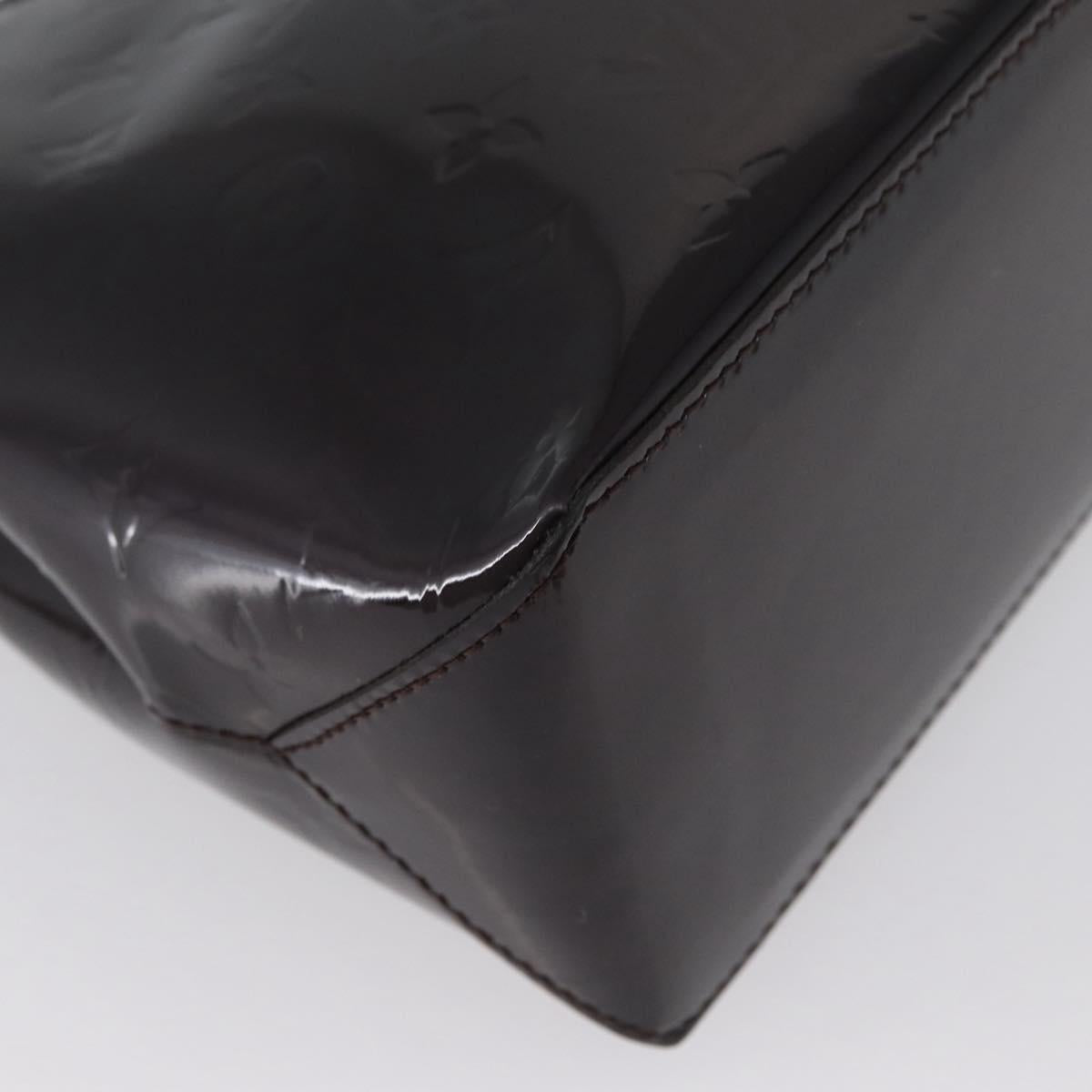 LOUIS VUITTON Monogram Vernis Wilshire PM Bag Amarante M93641 LV Auth fm5203