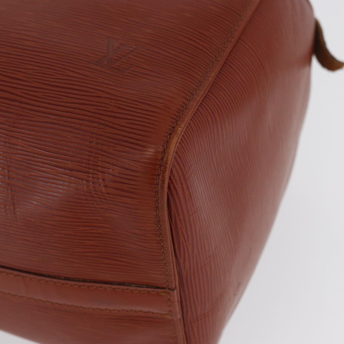 LOUIS VUITTON Epi Speedy 35 Hand Bag Brown Kenya M42993 LV Auth fm5204