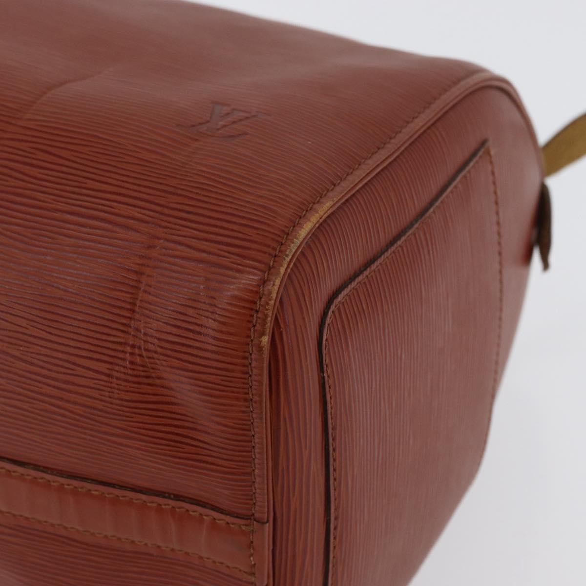LOUIS VUITTON Epi Speedy 35 Hand Bag Brown Kenya M42993 LV Auth fm5204