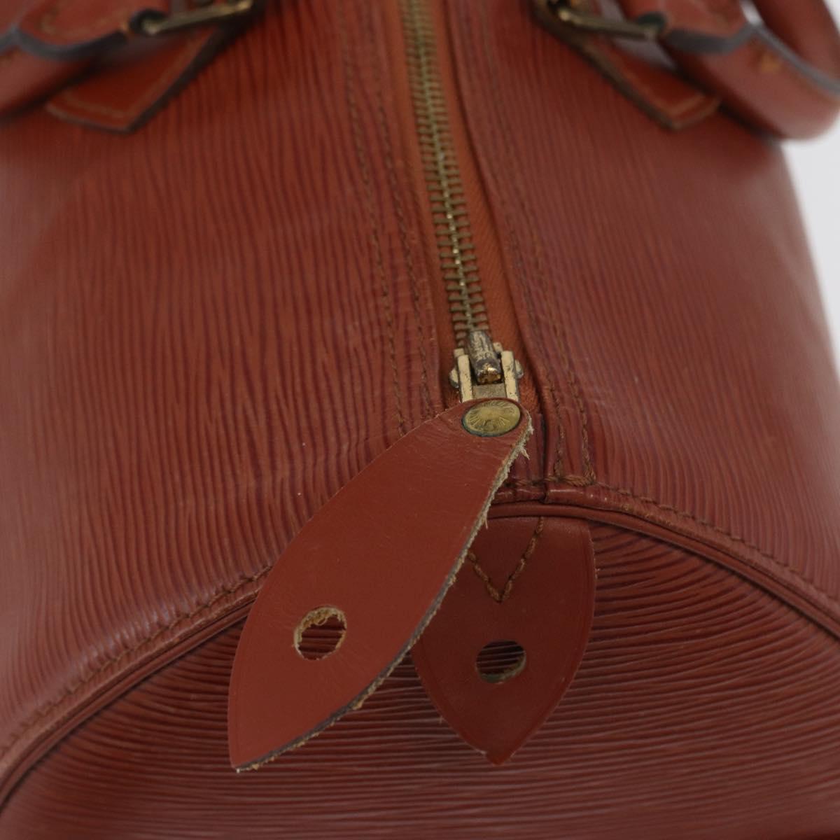 LOUIS VUITTON Epi Speedy 35 Hand Bag Brown Kenya M42993 LV Auth fm5204