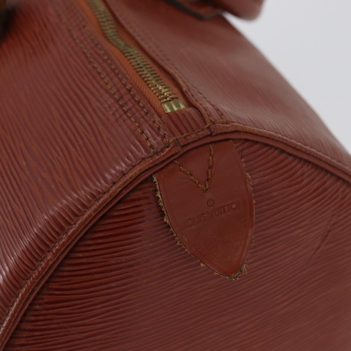 LOUIS VUITTON Epi Speedy 35 Hand Bag Brown Kenya M42993 LV Auth fm5204