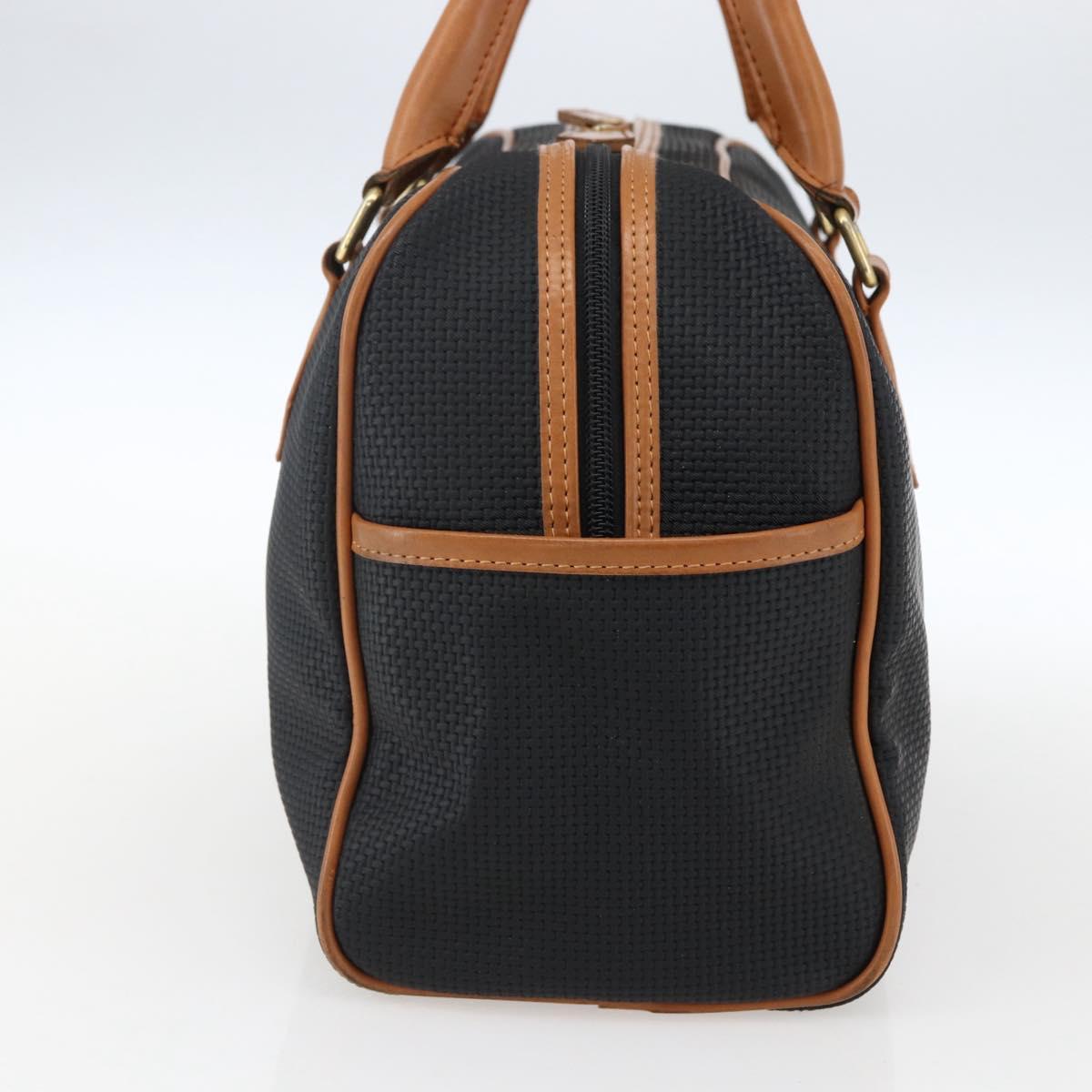 SAINT LAURENT Hand Bag PVC Black Gold Auth fm5207