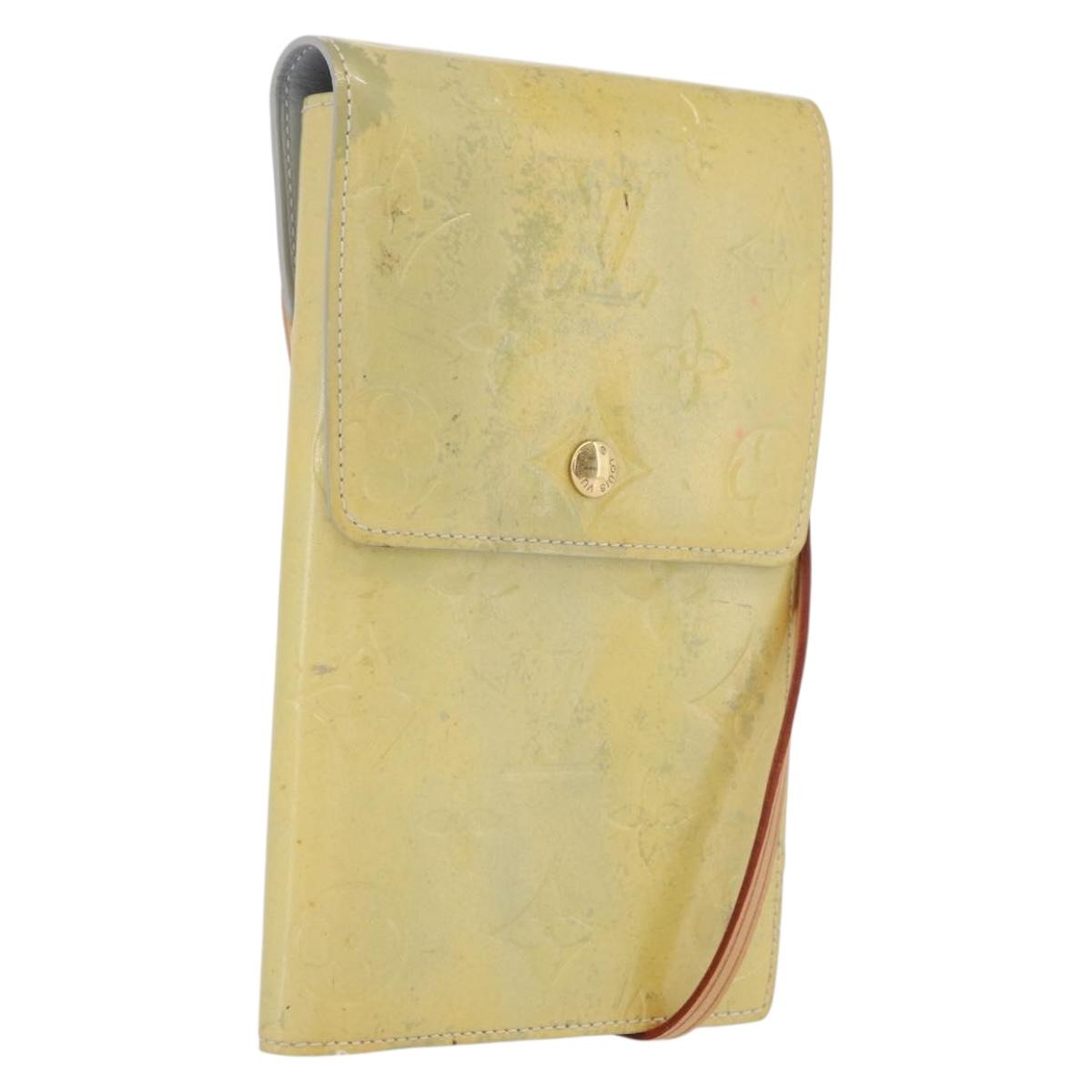 LOUIS VUITTON Monogram Vernis Walker Wallet Gris M91031 LV Auth fm5209