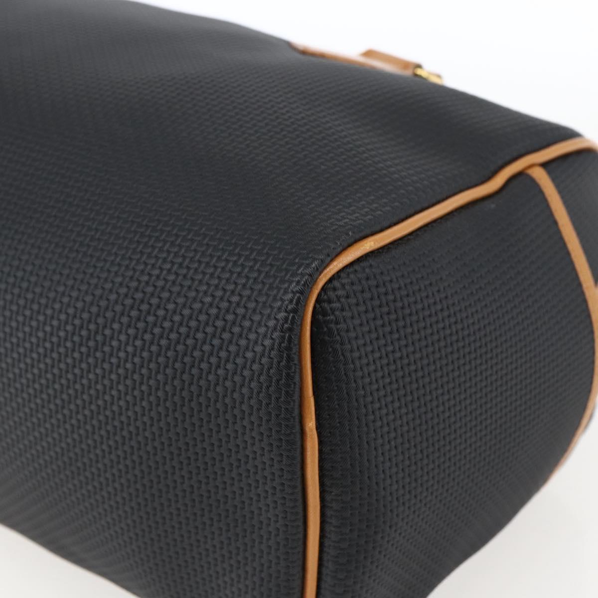 SAINT LAURENT Hand Bag PVC Black Gold Auth fm5215