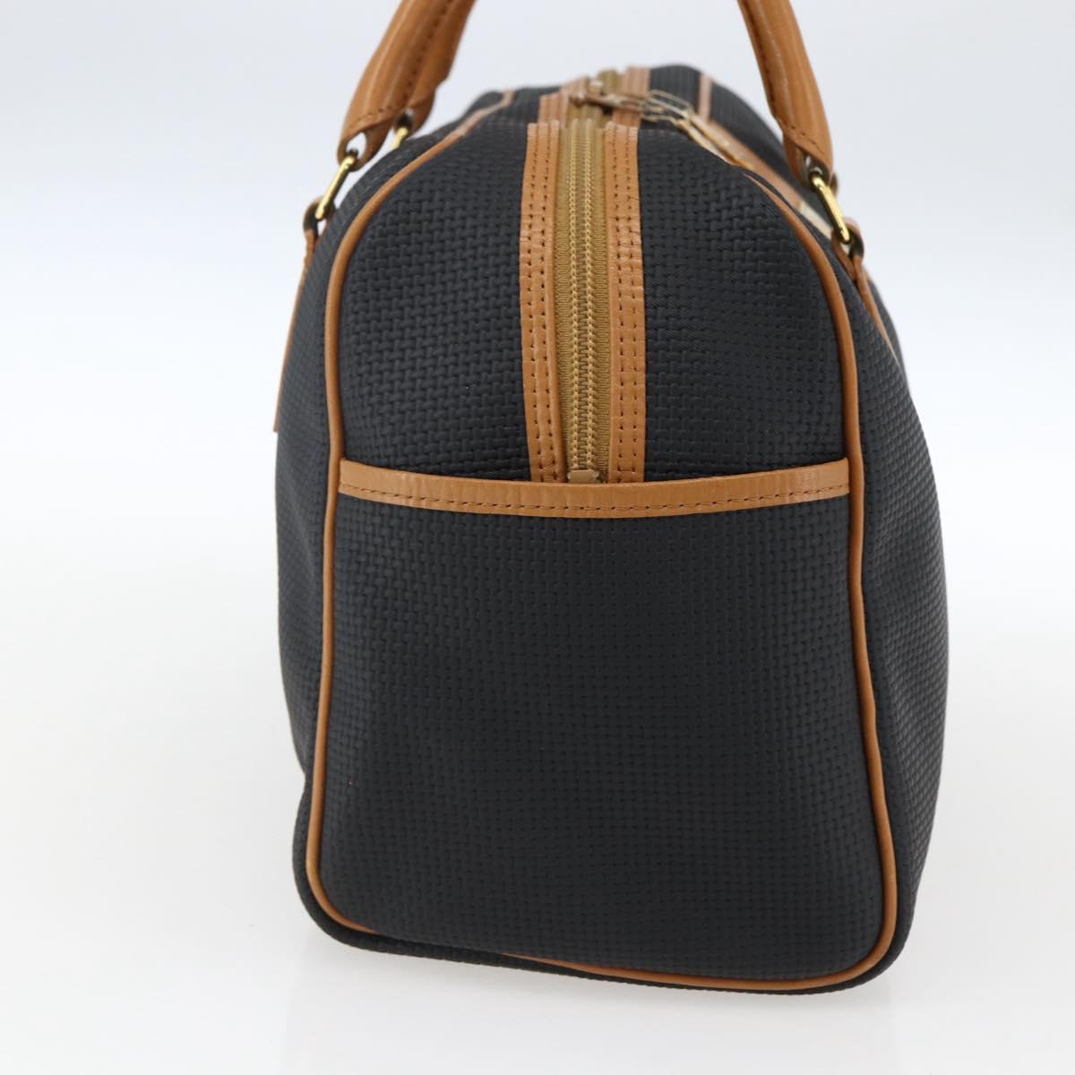 SAINT LAURENT Hand Bag PVC Black Gold Auth fm5215