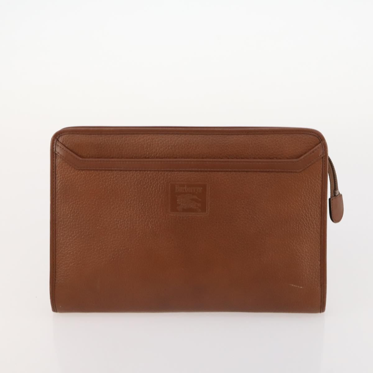 Burberrys Blue Label Bag Leather 5 Set Black Brown Auth fm5229