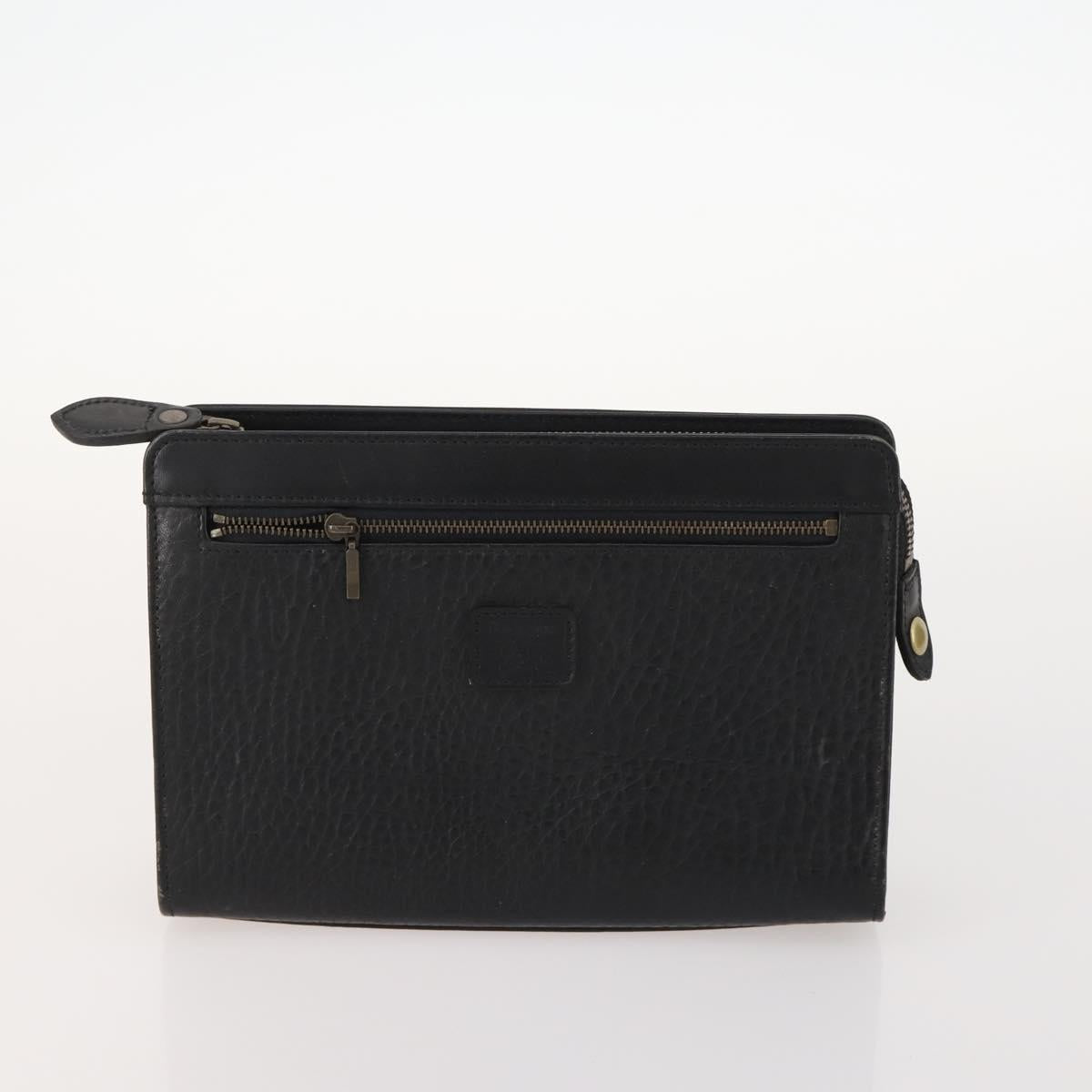 Burberrys Blue Label Bag Leather 5 Set Black Brown Auth fm5229