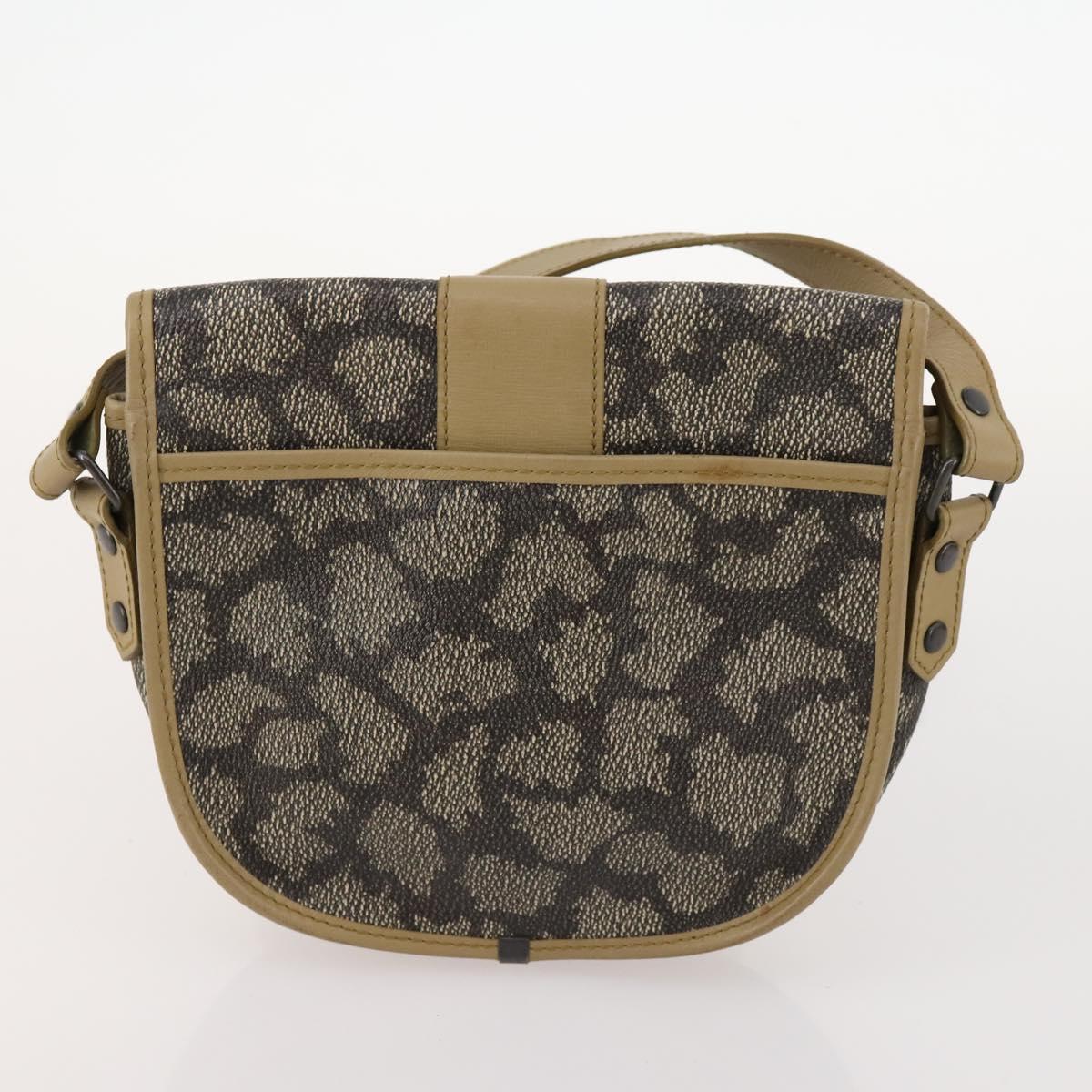 SAINT LAURENT Shoulder Bag PVC 4 Set Gray White Auth fm5241