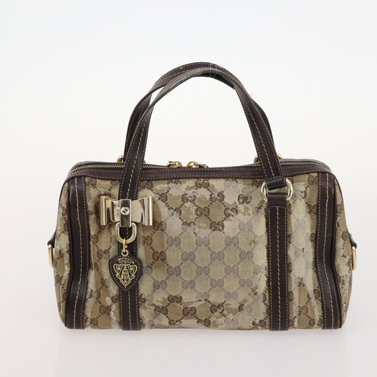 GUCCI GG Supreme Micro GG Crystal Bag Coated Canvas PVC 5 Set Black Auth fm5242